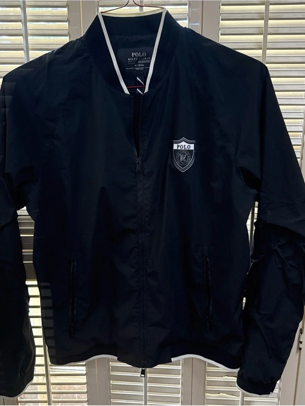 Men's Black Performance Windbreaker P Wing Med